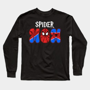 Custom Spider Mom Family Gift for Women Mother day Long Sleeve T-Shirt